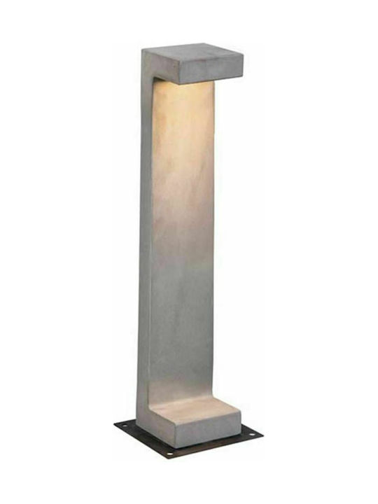 Zambelis Lights Φωτιστικό Κολωνάκι Εξωτερικού Χώρου με Ενσωματωμένο LED σε Γκρι Χρώμα E192